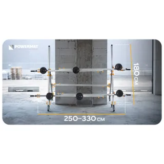 Система за пренасяне на широкоформатни плочки с колела Powermat PM-RDPP-150MK/ 150 кг Система за пренасяне на широкоформатни плочки с колела Powermat PM-RDPP-150MK/ 150 кг