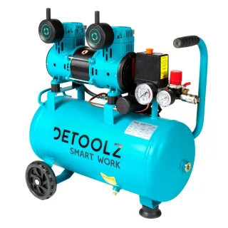 Безмаслен компресор Detoolz DZ-C334/ 1500W/ 24 л