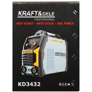 Инверторен заваръчен апарат KraftDele KD3432/ 210A Инверторен заваръчен апарат KraftDele KD3432/ 210A