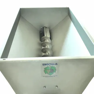 Неръждаема гроздомелачка Enoitalia JOLLY 20 с двигател и помпа 