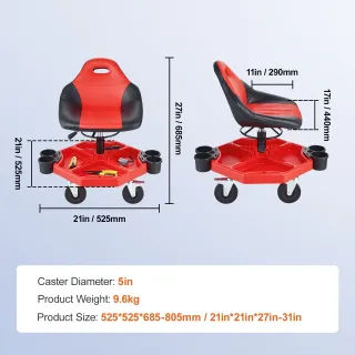 Автомонтьорски стол VEVOR BLC9037/ 136 кг Автомонтьорски стол VEVOR BLC9037/ 136 кг