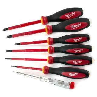 Комплект отвертки електротехнически и фазомер Milwaukee 4932478739 1000V VDE SB/PZ/PH/ 7 бр.