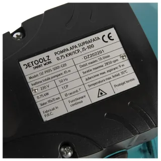 Повърхностна помпа Detoolz DZ-P105-S001-G01/ 750W