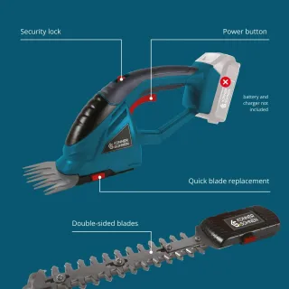 Акумулаторна ножица за трева и жив плет 2 в 1 KOENNER-SOEHNEN KS SHT-20V/ 20V