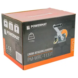 Ръчна лебедка POWERMAT PM-WRC-1133T/ 1133 кг/ 10 м Ръчна лебедка POWERMAT PM-WRC-1133T/ 1133 кг/ 10 м