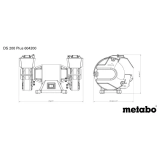 Шмиргел METABO DS 200 PLUS/ 600W