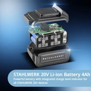 Акумулаторен гайковерт STAHLWERK ADS-880 ST/ 20V/ 4Ah