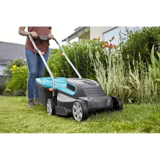 ПРОМО ПАКЕТ! Акумулаторна косачка PowerMax 32/36V P4A + батерия P4A PBA 18V/36 + подарък зарядно и батерия GARDENA