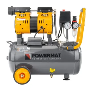 Безмаслен монофазен компресор Powermat PM-KBO-24T/ 1.8 kW/ 24 л