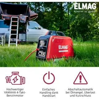 Инверторен генератор ELMAG SEBSS 2000Wi/ 230V/ 2,1kVA/ 4л