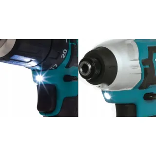 Комплект акумулаторен винтоверт + гайковерт Makita CLX224X/ 12V/ 2x1.5Ah