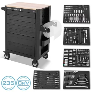 Количка с инструменти STAHLWERK CROW/ 235 части Количка с инструменти STAHLWERK CROW/ 235 части