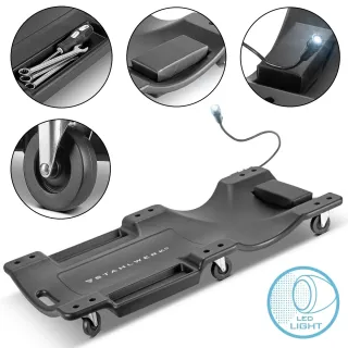 Автомонтьорска лежанка STAHLWERK RCL-40 ST/ 500 кг