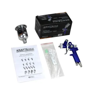 Пневматичен пистолет за боядисване KraftDele KD2110/ 125 мл Пневматичен пистолет за боядисване KraftDele KD2110/ 125 мл