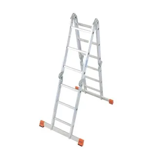 Алуминиева стълба с метална платформа KRAUSE MULTIMATIC 120687 4x3