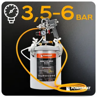 Пневматичен агрегат за боядисване Powermat PM-PAM-10T/ 10 л Пневматичен агрегат за боядисване Powermat PM-PAM-10T/ 10 л