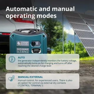 Генератор за ток газ/бензин KOENNER-SOEHNEN KS 24VGS-DC/ 1.4kW