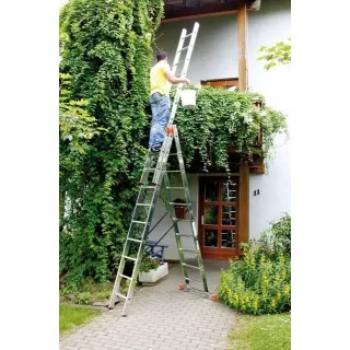 Трираменна алуминиева стълба със стълбищна функция KRAUSE TRIBILO 3x10