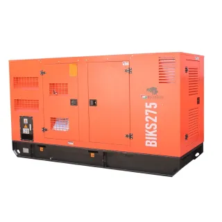 Авариен дизелов звукоизолиран генератор за ток Bisonte BIKS275 + ATS/ AVR/ 400V/ 220kW