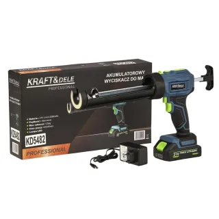 Акумулаторен пистолет за силикон KraftDele KD5482/ 21V/ 2.5Ah