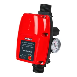 Електронен пресостат с манометър Raider RD-EPC05/ 1.1 kW