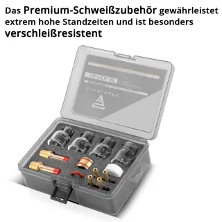 Комплект стъклени дюзи STAHLWERK Premium TIG/ 14 части