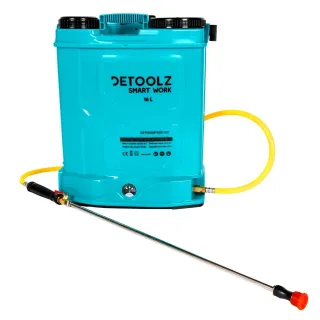 Акумулаторна пръскачка Detoolz DZ-PA1008-S001-G01/ 12V / 8Ah/ 16 л