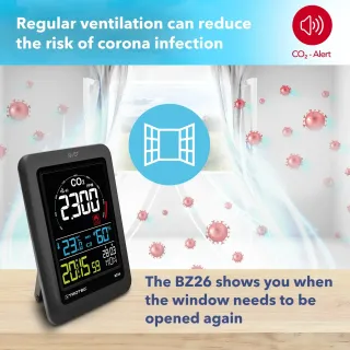 Монитор за качество на въздуха с CO2 Trotec BZ26 Монитор за качество на въздуха с CO2 Trotec BZ26