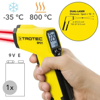 Инфрачервен термометър / пирометър TROTEC BP21
