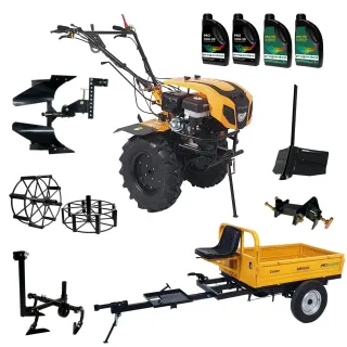 Комплект мотофреза с ремарке и аксесоари ProGARDEN 1844/ 18hp