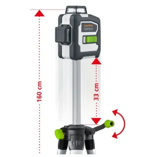 Линеен лазерен нивелир Laserliner CompactPlane-Laser 3G Set 150/ 30 м