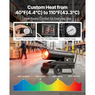 Дизелов калорифер Vevor DG-H70/ 20kW/ 38 л/ с термостат / дисплей Дизелов калорифер Vevor DG-H70/ 20kW/ 38 л/ с термостат / дисплей
