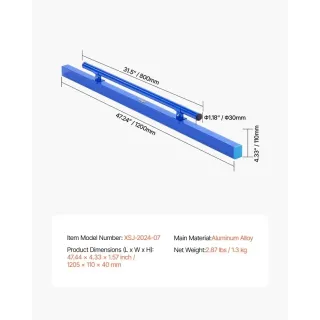 Мастар с нивелир VEVOR XSJ-2024-07/ 1200 мм Мастар с нивелир VEVOR XSJ-2024-07/ 1200 мм