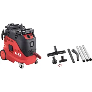 Прахосмукачка за сухо и мокро с аксесоари FLEX VCE 33 L AC-Set/ 1200W/ 30л