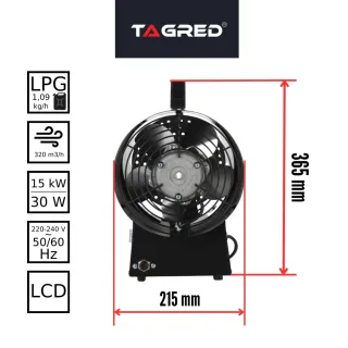 Газов отоплител TAGRED TA961/ 15kW