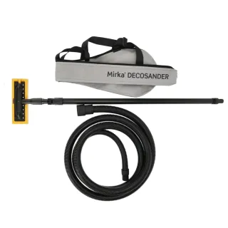 Ръчна шлайфмашина за стени и тавани с телескопична дръжка и маркуч Mirka DecoSander/ 80x230 мм