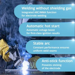 Заваръчен апарат STAHLWERK Mini FLUX 120 ST Digital/ 120A