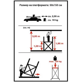 Алуминиево скеле ARON AC200 (3m)