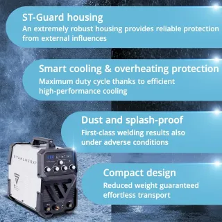 Комбиниран инверторен заваръчен апарат STAHLWERK AC/DC TIG 200 ST/ 200A