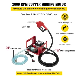 Помпа за дизелово гориво VEVOR VV-FTP-155/ 300W