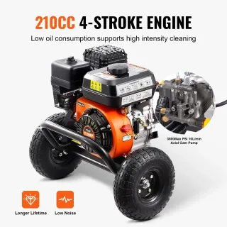 Бензинова водоструйка + 5 бр. дюзи VEVOR 170B/ 210 cc Бензинова водоструйка + 5 бр. дюзи VEVOR 170B/ 210 cc