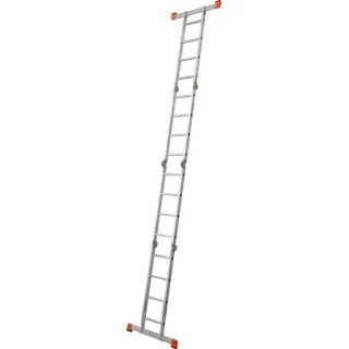 Алуминиева стълба с метална платформа KRAUSE MULTIMATIC 120649 4x4