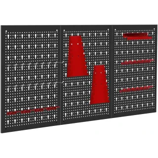 Метален перфориран панел за инструменти KraftDele KD11895/ 120x60 см