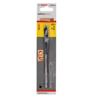 Плоско фрезово свредло Self Cut Speed на Bosch 10.0mm Плоско фрезово свредло Self Cut Speed на Bosch 10.0mm