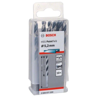 Свредло HSS за метал PoinTec 5.2 mm на Bosch комплект 10 бр. Свредло HSS за метал PoinTec 5.2 mm на Bosch комплект 10 бр.