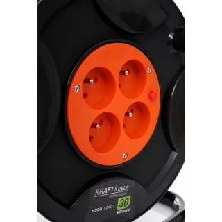 Удължител на макара с LED лампа KraftDele KD4037/ 30м