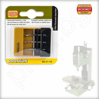 Комплект фрезери в удобна кутийка PROXXON- 3 бр 