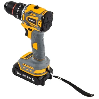 Акумулаторен винтоверт с ударна функция + аксесоари POWERMAT PM-WA-21V-2M/ 21V/ 2x2Ah