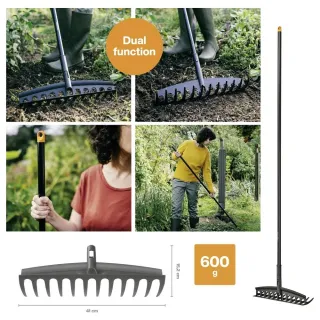 Гребло право с алуминиева дръжка Fiskars Solid Universal/ 167 см
