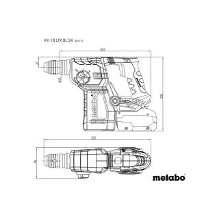 Акумулаторен перфоратор METABO KH 18 LTX BL 24/ 18V